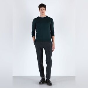 John Smedley Sweater Black Men’s Size M 100% Cotton Made In England